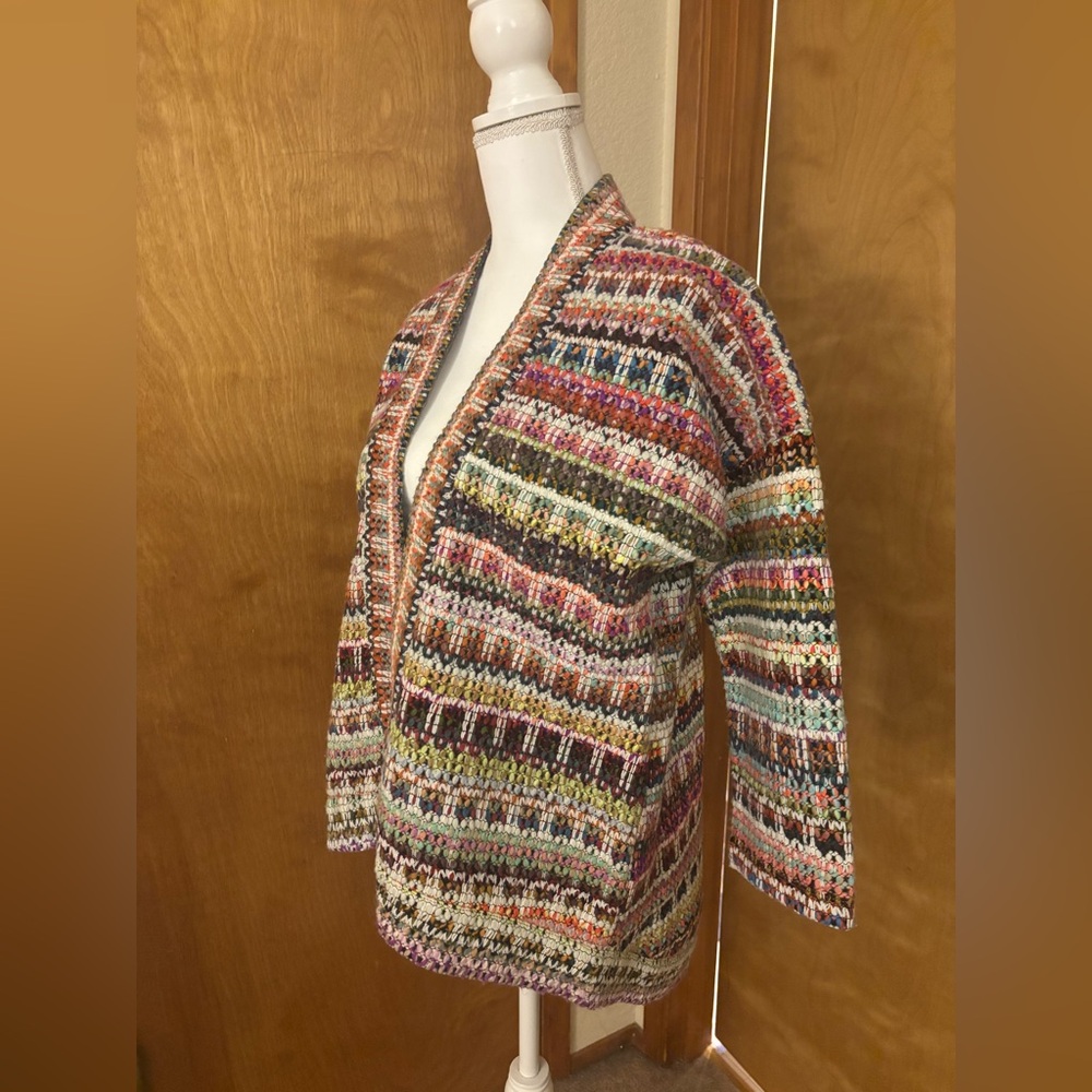 Anthropologie DRA Los Angeles YOKO Colorful Kimono /Cardigan Jacket - Picture 4 of 11